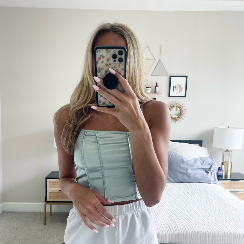 Cider Silk Corset Top
